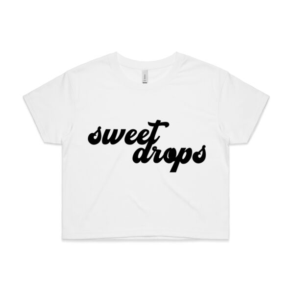Original Print - Black - Womens Crop Tee Thumbnail