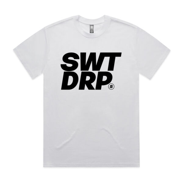 Block Print - Black - Mens Heavy Tee Thumbnail