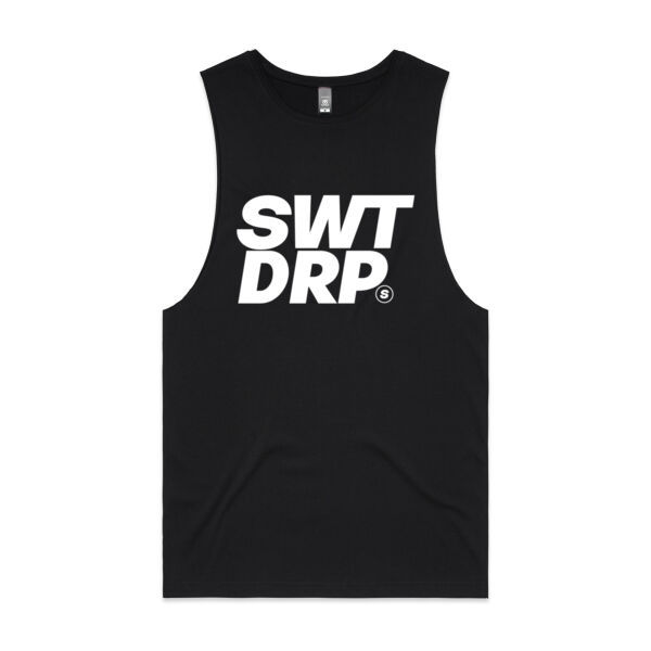 Block Print - White - Mens Barnard Tank Thumbnail