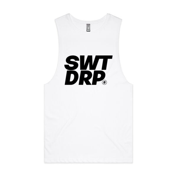 Block Print - Black - Mens Barnard Tank Thumbnail